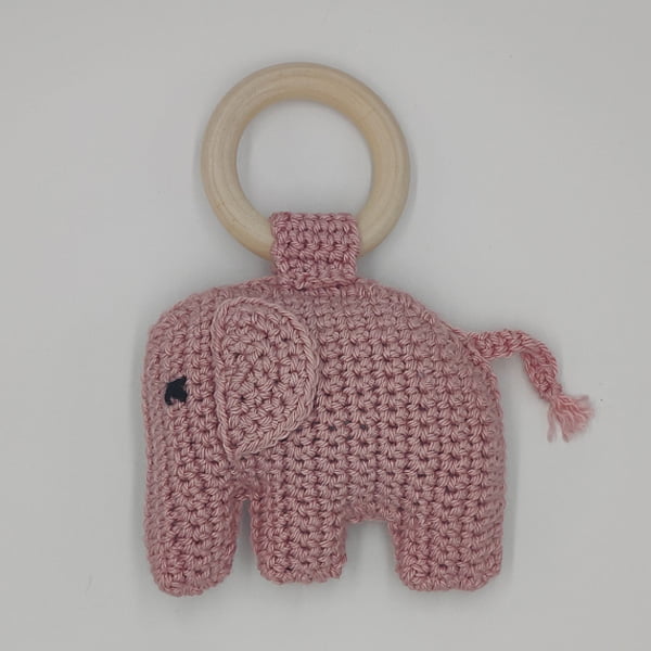 bijtring olifant rose